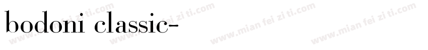 bodoni classic字体转换